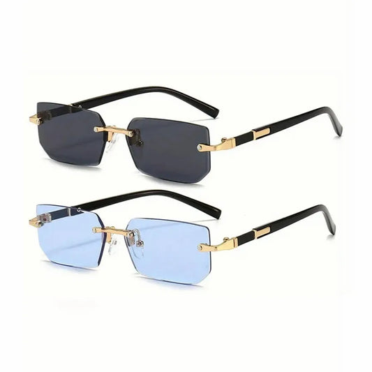 Rimless Rectangle Sunglasses
