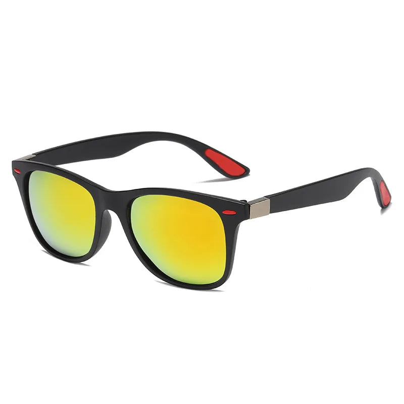 Skinny Square Frame Polarized Sunglasses