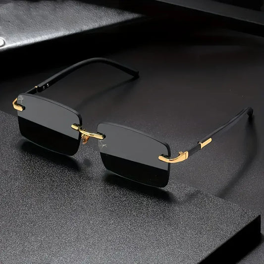 Rimless Rectangle Sunglasses