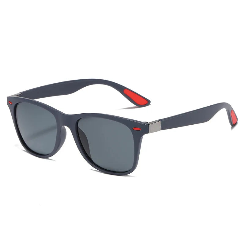 Skinny Square Frame Polarized Sunglasses