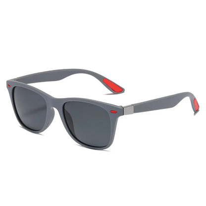 Skinny Square Frame Polarized Sunglasses